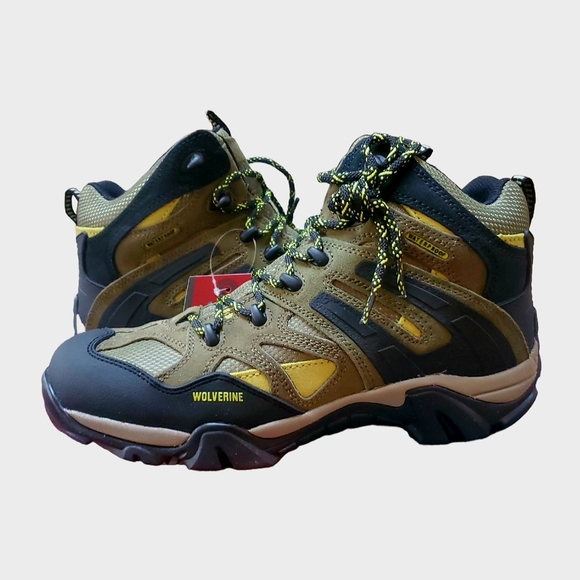 Men's Wolverine Wilderness Waterproof Hiker Boots Olive Size 11 NIB - Picture 3 of 8